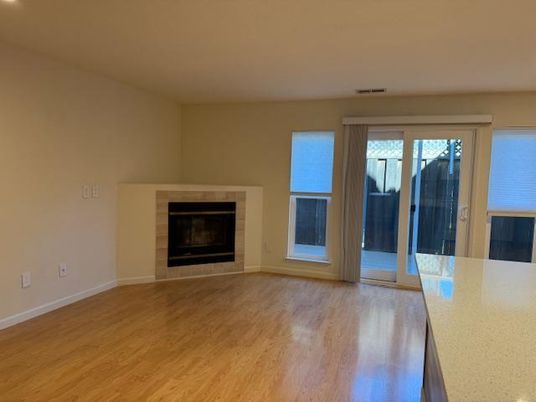 Empty room, Fireplace, Interior, Wood Texture Flooring