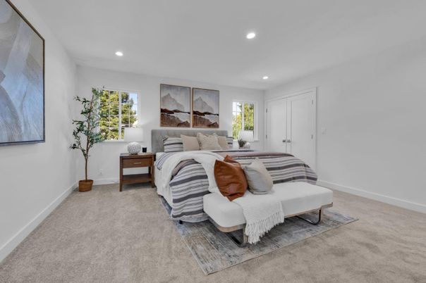 Bedroom, Interior, Recessed Lighting