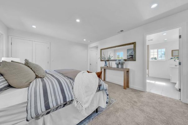 Bedroom, Interior, Recessed Lighting