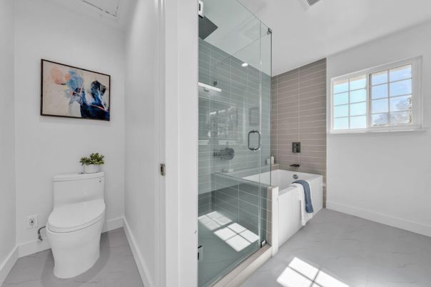 Bathroom, Glass Shower, Interior, Marble