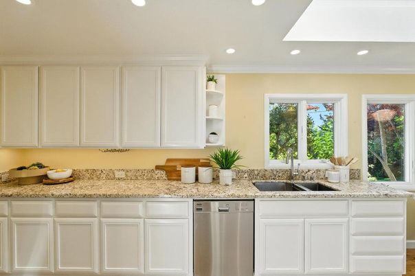 Interior, Kitchen, Recessed Lighting, Stainless Steel Appliances