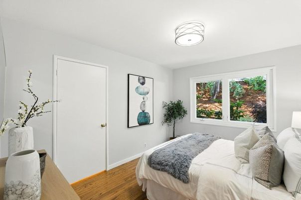 Bedroom, Interior, Wood Texture Flooring