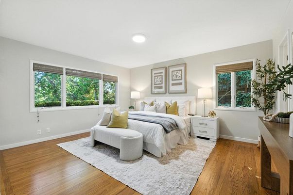Bedroom, Interior, Wood Texture Flooring