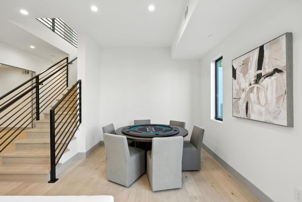 Game Room, Interior, Recessed Lighting, Wood Texture Flooring