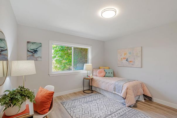 Bedroom, Interior, Wood Texture Flooring