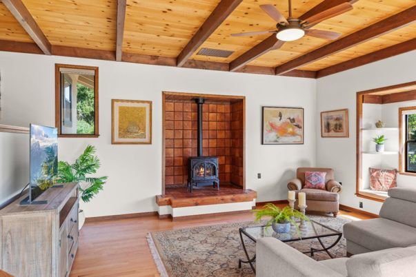 Fireplace, Interior, Living room, Wooden Beams, Wooden Ceilings, Wood Texture Flooring