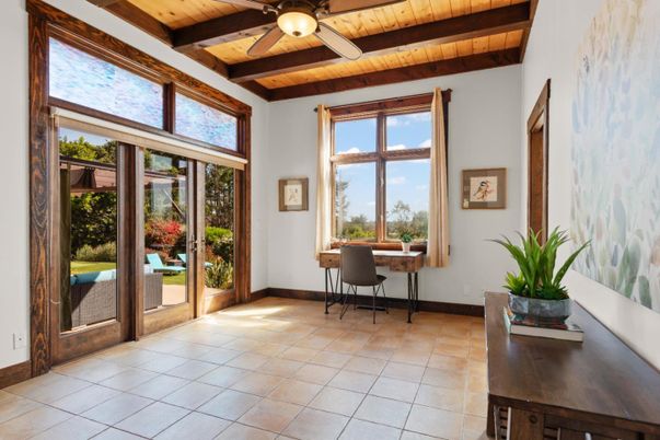 Home Office, Interior, Wooden Beams, Wooden Ceilings