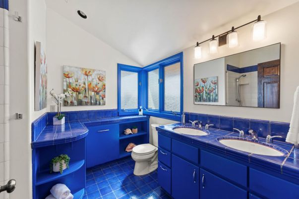 Bathroom, Dual Sink Vanities, Interior, Tile Countertops