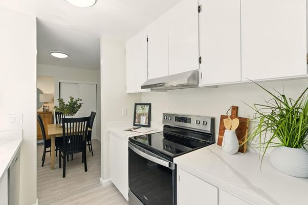 Dining room, Interior, Kitchen, Recessed Lighting, Wood Texture Flooring
