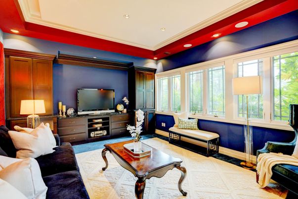 Interior, Living room, Recessed Lighting