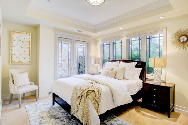 Bedroom, Interior, Recessed Lighting