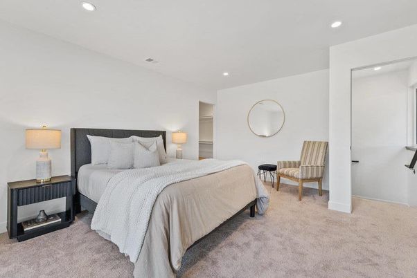 Bedroom, Interior, Recessed Lighting