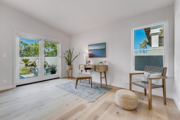Home Office, Interior, Wood Texture Flooring