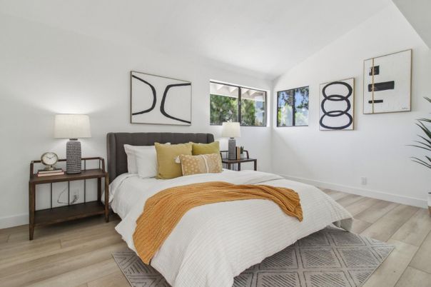 Bedroom, Interior, Wood Texture Flooring