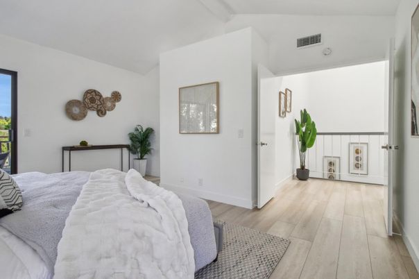 Bedroom, Interior, Wood Texture Flooring