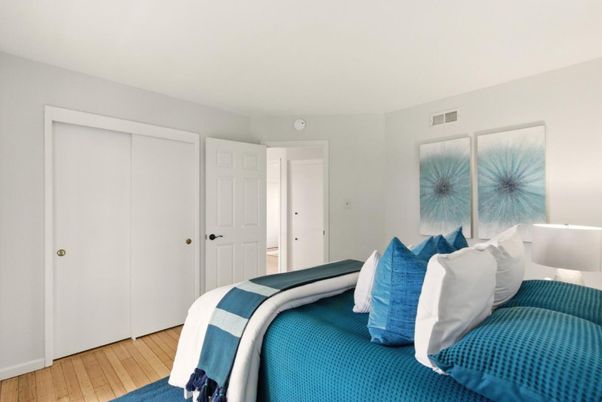 Bedroom, Interior, Wood Texture Flooring
