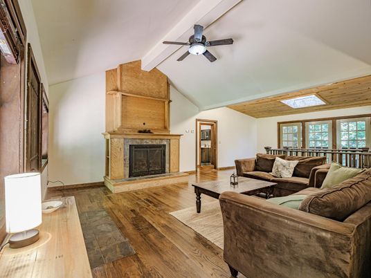 Fireplace, Interior, Living room, Wood Texture Flooring