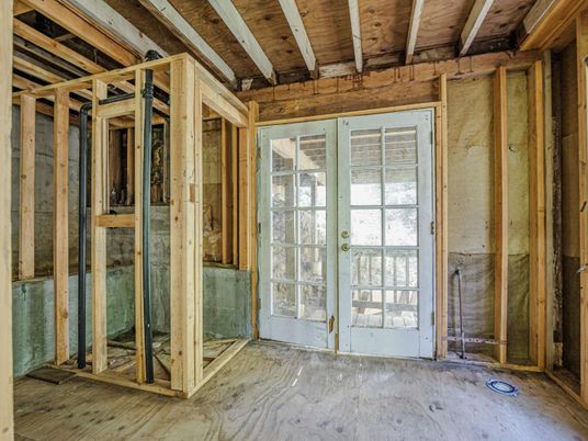 Empty room, Interior, Wooden Beams, Wooden Ceilings, Wooden Walls