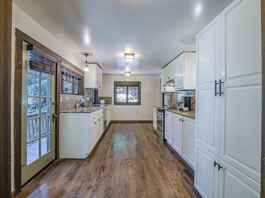 Interior, Kitchen, Wood Texture Flooring