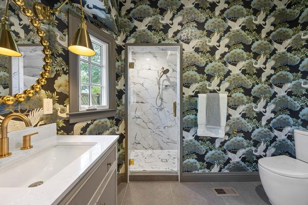 Bathroom, Interior, Marble Walls