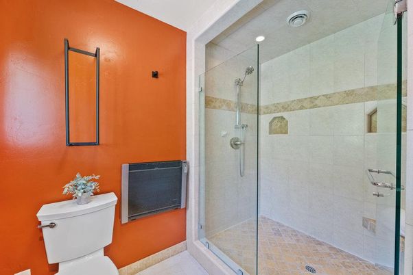 Bathroom, Glass Shower, Interior