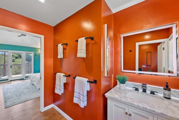 Bathroom, Interior, Wood Texture Flooring