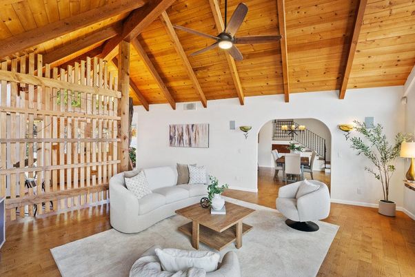 Chandelier, Dining room, Interior, Living room, Wooden Beams, Wooden Ceilings, Wood Texture Flooring