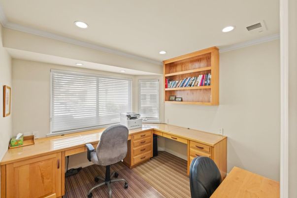 Home Office, Interior, Recessed Lighting