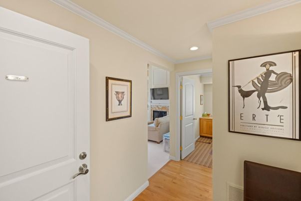 Fireplace, Interior, Recessed Lighting, Wood Texture Flooring