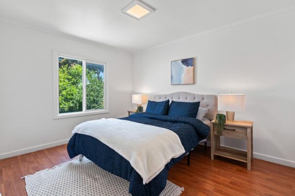 Bedroom, Interior, Wood Texture Flooring