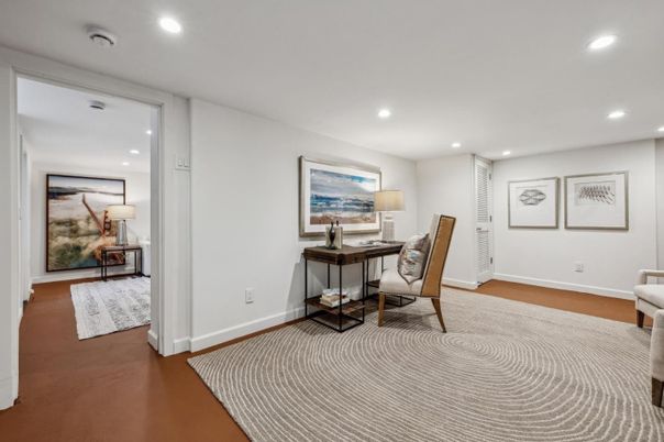 Home Office, Interior, Recessed Lighting