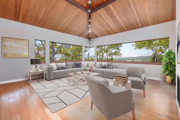 Interior, Living room, Wooden Ceilings, Wood Texture Flooring