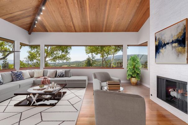 Fireplace, Interior, Living room, Wooden Ceilings, Wood Texture Flooring