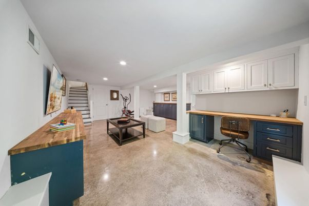 Home Office, Interior, Recessed Lighting