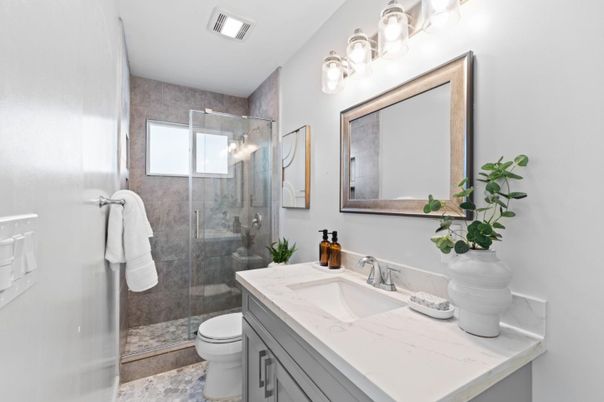 Bathroom, Glass Shower, Interior