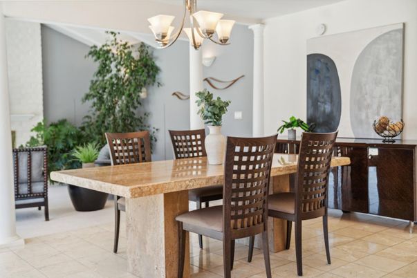 Chandelier, Dining room, Interior
