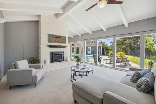 Fireplace, Interior, Living room, Stone Walls