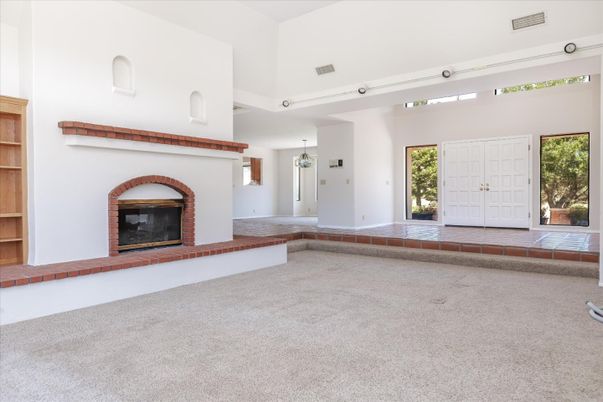 Empty room, Fireplace, Interior