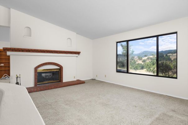 Empty room, Fireplace, Interior