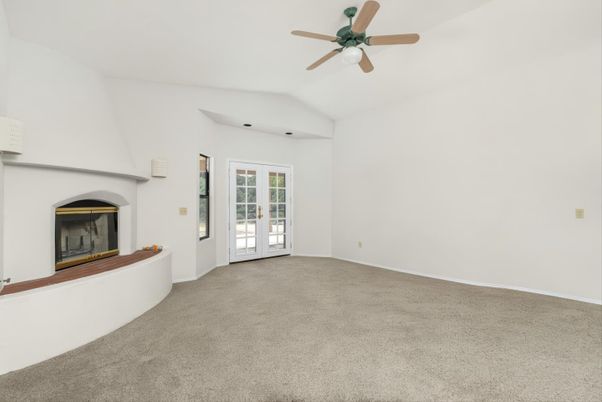 Empty room, Fireplace, Interior