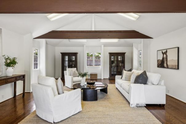 Interior, Living room, Wooden Beams, Wood Texture Flooring