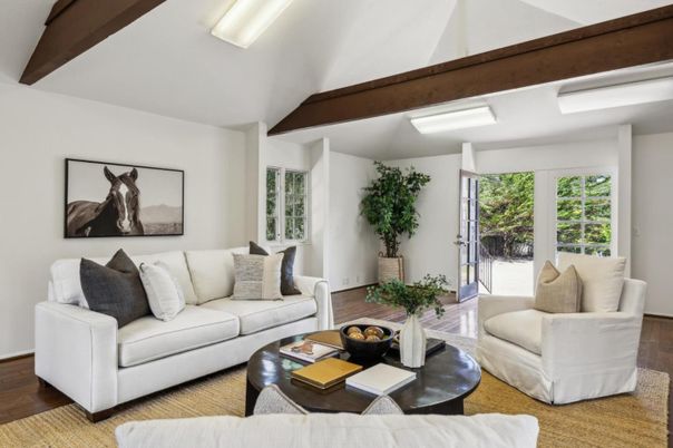 Interior, Living room, Wooden Beams, Wood Texture Flooring