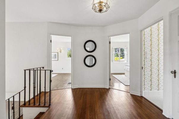 Bathroom, Chandelier, Interior, Wood Texture Flooring
