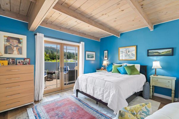 Bedroom, Interior, Wooden Beams, Wooden Ceilings, Wood Texture Flooring