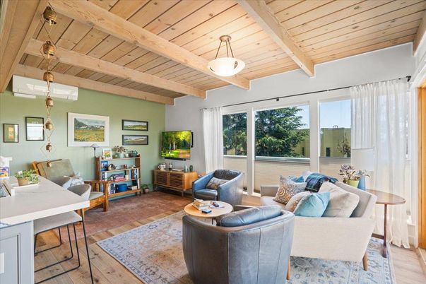 Interior, Living room, Pendant Lights, Wooden Beams, Wooden Ceilings, Wood Texture Flooring