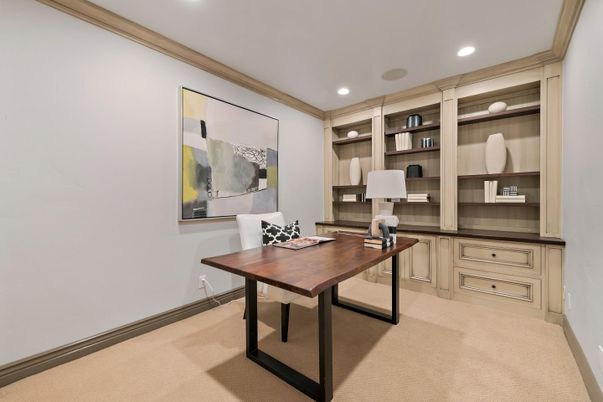 Home Office, Interior, Recessed Lighting
