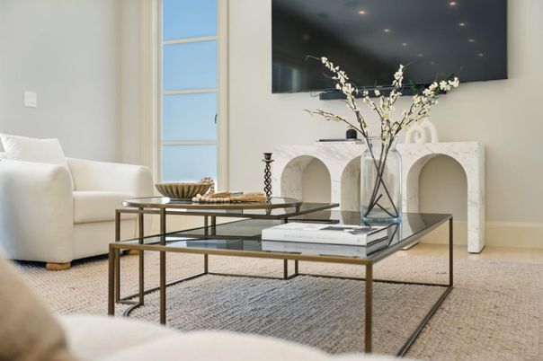 Interior, Living room, Recessed Lighting