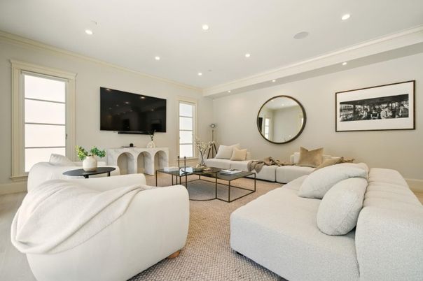 Interior, Living room, Recessed Lighting