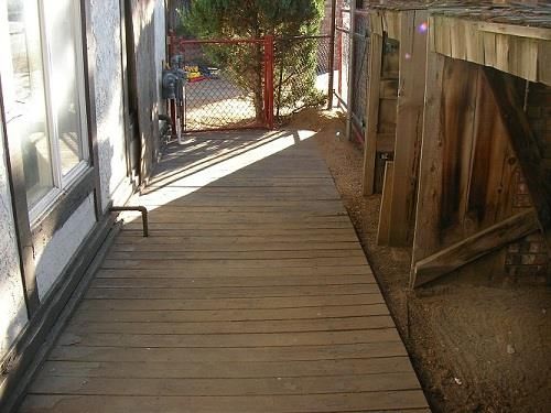 Exterior, Wood Texture Flooring