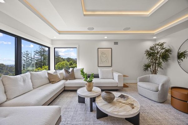 Interior, Living room, Recessed Lighting